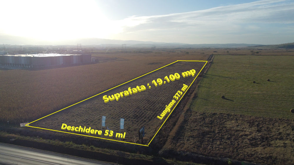 poza Teren 19.100 mp -Langa A1 - Sibiu - PUZ Aprobat