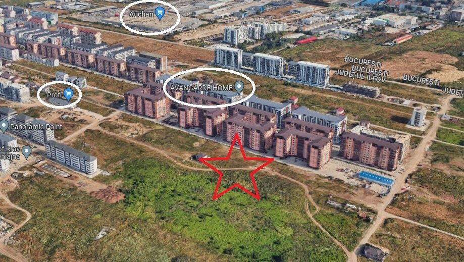 poza CHIAJNA - LANGA AVANGARDE - MILITARI RESIDENCE , Teren intravilan - 447 mp - front 26 ml