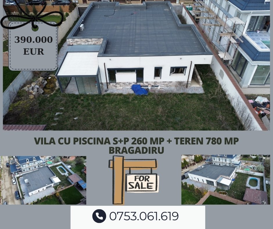 poza Vila cu piscina S+P 260 mp + Teren 780 mp ~ Bragadiru
